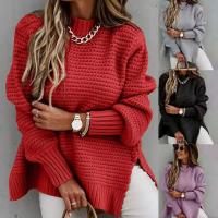 綿 女性のセーター パッチワーク 単色 選択のためのより多くの色 : 一つ