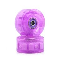 PU Rubber Skate Wheels lighting plain dyed Solid PC
