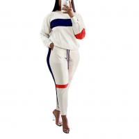 Spandex & Polyester & Katoen Vrouwen Casual Set Lange broek & Boven Lappendeken Solide meer kleuren naar keuze Instellen
