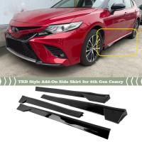 ABS Side Skirt Extension Splitters corrosion proof & durable black PC