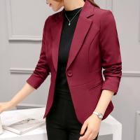 Spandex & Polyester Women Suit Coat patchwork Solid PC