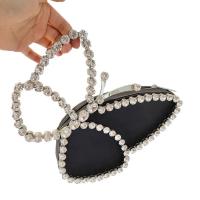 PU Leather Clutch Bag with rhinestone butterfly pattern PC
