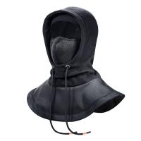 Polyamide windproof Riding Thermal Hat thermal Solid black : PC