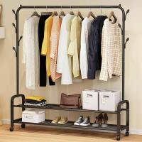 Iron Storage Rack Clothes Hanging Rack for storage Solid PC