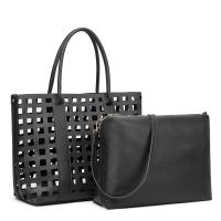 PU Leather Bag Suit soft surface & attached with hanging strap & hollow Solid PC