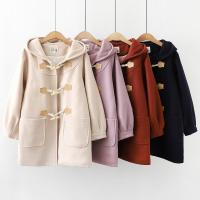 Tissu de laine Manteau de femmes Solide plus de couleurs pour le choix pièce