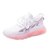 Flying Woven front drawstring Women Sport Shoes & breathable Pair