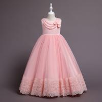 Polyester Princess Girl One-piece Dress Cute & with bowknot PC