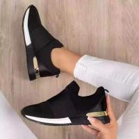 Synthetic Leather Women Casual Shoes Solid Pair