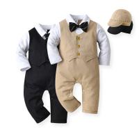 Cotton Baby Jumpsuit for boy Hat & teddy PC