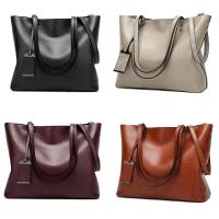 PU Leather Tote Bag Handbag attached with hanging strap Nylon Solid PC