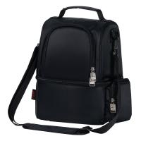 Nylon Cooler Bag with USB interface & double layer & attached with hanging strap & waterproof & thermal PC