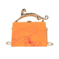 Acrylic Clutch Bag soft surface & attached with hanging strap Solid PC