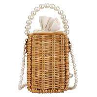 Rattan Handbag attached with hanging strap PC