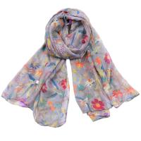 Voile Fabric Women Scarf mixed pattern PC