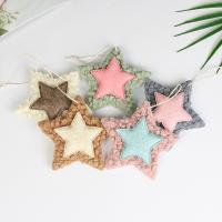 Polyester Creative Christmas Tree Hanging Decoration Cute Pentangle PC