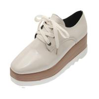 Rubber & PU Leather heighten Women Casual Shoes Pair