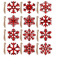 イエローポプラ クリスマスの装飾 手作り 格子 縞 セット