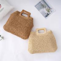 Straw Woven Tote soft surface Solid PC