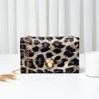 PU Leather Crossbody Bag with chain leopard PC