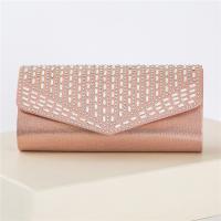 Satin & Polyester Box Bag & Evening Party Clutch Bag with rhinestone PC