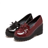 PU Leather slipsole Women Casual Shoes & anti-skidding Rubber Solid Pair