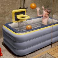 PVC Inflatable & foldable Inflatable Pool  plain dyed Solid blue PC
