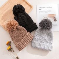 Mohair Knitted Hat thermal & for women knitted Solid : PC