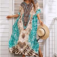 Polyester Swimming Cover Ups loose printed PC