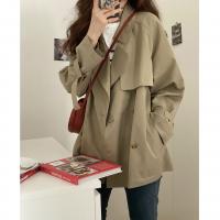 Acrylic & Spandex & Polyester Women Coat & loose patchwork Solid PC