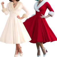 Spandex & Baumwolle Einteiliges Kleid, Patchwork, Solide, mehr Farben zur Auswahl,  Stück