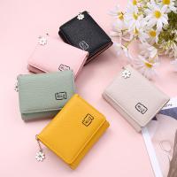 PU Leather Wallet soft surface Lichee Grain PC