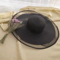 Straw Floppy Hat breathable weave PC