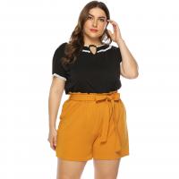 Polyester Plus Size Shorts Solid PC