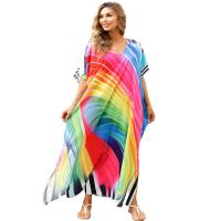 Polyester Swimming Cover Ups loose printed PC