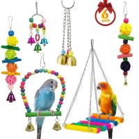 Houten Pet Bird Speelgoed gemengde kleuren stuk