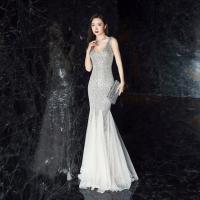 Polyester Long Evening Dress Sequin PC