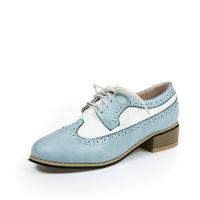 Synthetic Leather front drawstring Oxford Shoes Pair