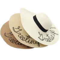 Straw Sun Protection Straw Hat sun protection letter : PC