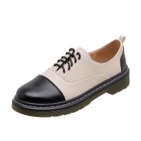 Synthetic Leather Oxford Shoes Pair