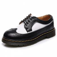 PU Leather front drawstring Oxford Shoes Pair