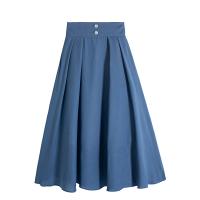 Polyester Skirt large hem design & with pocket Chiffon printed Solid PC