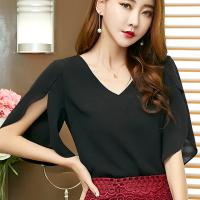 Polyester T-shirt femme à manches à cinq points teint nature Solide plus de couleurs pour le choix pièce