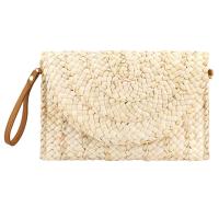 Straw Woven Shoulder Bag soft surface Solid PC