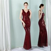 Polyester Waist-controlled & Mermaid Long Evening Dress Sequin PC