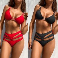 Polyamide Bikini effen geverfd Solide meer kleuren naar keuze Instellen