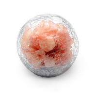 Pierre de sel & Verre de borosilicate élevé Lampe de sel de cristal Rose pièce