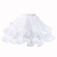 Polyester Slim Children Ballet Skirt patchwork Solid white PC