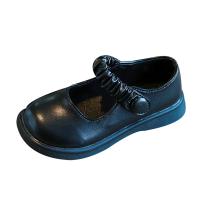 Microfiber PU Synthetic Leather & EVA buckle & Low Cut Girl Kids Shoes & waterproof & breathable Solid Pair