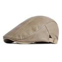 PU Leather Berets thermal & unisex Solid PC
